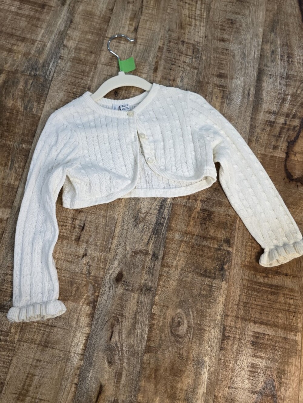 Classic Cream Girls Sweater